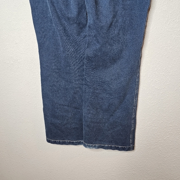 Pajama Jeans Womens Medium Blue Straight Leg Pink Drawstring‎ Comfy Pull On - Picture 8 of 12